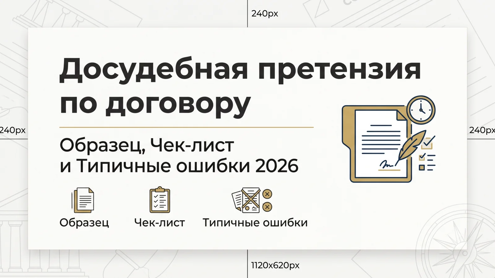 Досудебная претензия по договору: образец, чек-лист и типичные ошибки 2026